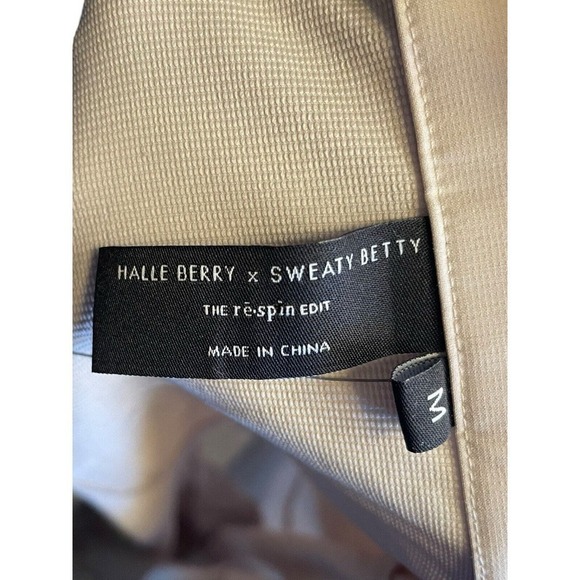 Sweaty Betty x Halle Berry NEW Jackie Jumpsuit Beige Size Medium Re Spin Edit - Picture 7 of 10